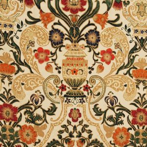 Tessuto Damascato Disegno Langton Smokey Cream