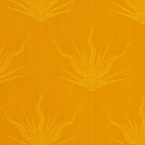Tessuto Damascato Flame Colore Gold Lumiyarn Cadmium