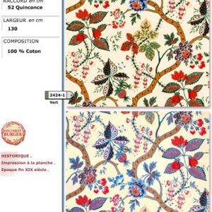 Tessuto in Cotone DISEGNO TOILE JAIPUR